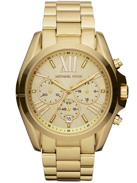 michael kors bradshaw chronograph gold tone unisex watch mk5605|Michael Kors Watch.